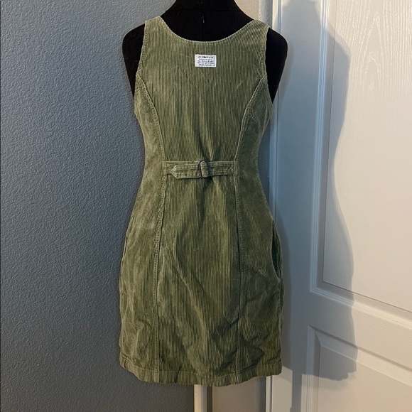 Levi's TULI CORDUROY MINI DRESS Green Size Small - Picture 6 of 15